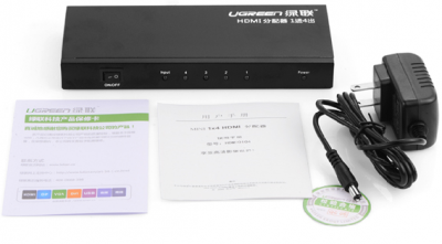 Разветвитель HDMI 4x1 Ugreen 40202 <BLACK, 1in+4out, 40202>