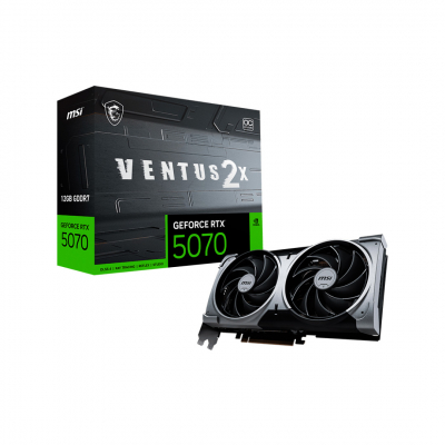 Видеокарта MSI GeForce RTX 5070 12G VENTUS 2X OC, 12Gb GDDR7 192-bit 1xHDMI 3xDP G5070-12V2C