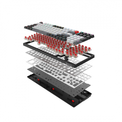 Клавиатура игровая беспроводная Bloody WS98 Bloody Grey <механическая>