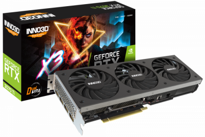 Видеокарта Inno3D GeForce RTX3070 Ti  X3 <8G GDDR6X 256-bit HDMI 3xDP N307T3-086X-1820VA45>