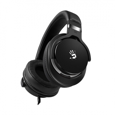 Наушники+микрофон игровые Bloody MOCI M550-Black/Gray <10Hz-22kHz, 32 Ohms, 103dB, 1.3m+1m>