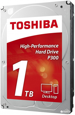 Жесткий диск HDD 1TB Toshiba Р300 <SATA-III, 7200rpm, 3.5", 6.0 Gb/s, 64M cache (HDWD110UZSVA)>