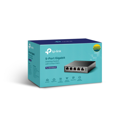 Коммутатор PoE+ GbE  5-портовый Tp-Link TL-SG1005LP Коммутатор PoE+ GbE  5-портовый Tp-Link TL-SG1005LP