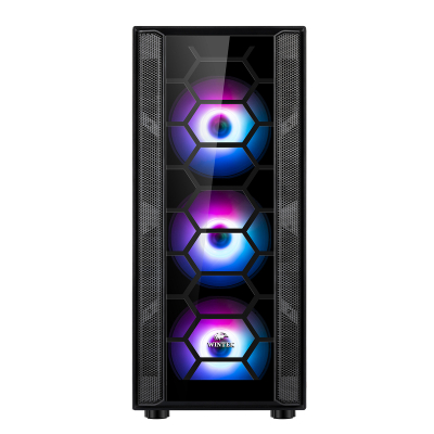 Корпус Wintek Galaxy F507 TG, ATX/Micro ATX, USB 1*3.0/2*2.0, HD-Audio+Mic, 0,5 mm, 4*12cm ARGB fan 