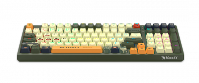 Клавиатура игровая Bloody S98-Aviator <USB, механическая, 1,8м>