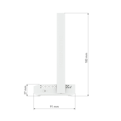 Маршрутизатор беспроводной  N300 FE Keenetic Start KN-1112 Wi-Fi 4