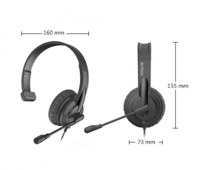 Наушники+микрофон A4tech HU-11 Наушники+микрофон A4tech HU-11