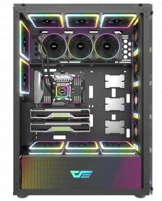 Корпус ПК без БП DarkFlash DF800 <EATX, 9x3.5, 7x2.5, 2xUSB 3.0, 2xUSB2.0, Audio, 552*271*771mm>