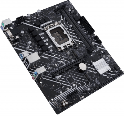 Материнская плата ASUS PRIME  H610M-R D4-SI, LGA1700 2xDDR4 4xSATA3 M.2 1xD-Sub 1xDVI 1xHDMI mATX