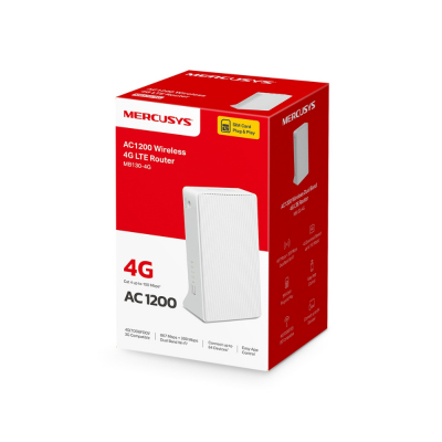 Маршрутизатор 4G LTE Cat4 беспроводной AC1200 Mercusys MB130-4G