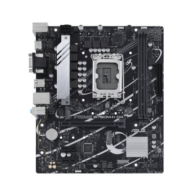 Материнская плата ASUS PRIME B760M-K D4, LGA1700 2xDDR4 4xSATA3 2xM.2 RAID VGA HDMI mATX