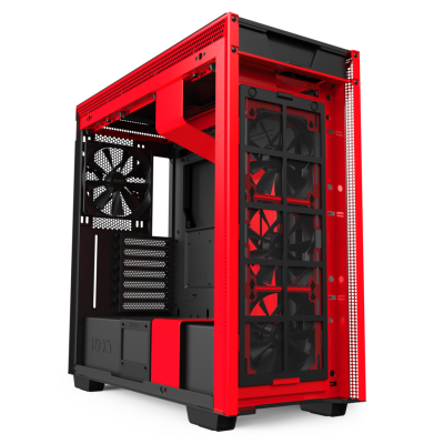 Корпус NZXT H710  CA-H710B-BR Mid Tower Black/Red