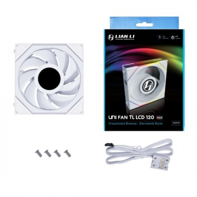 Вентилятор для корпуса Lian Li UNI FAN TL LCD 1шт.(белый)