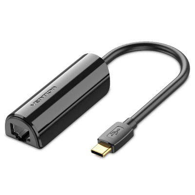 Адаптер USB Vention CFABB <USB-C to 100Mbps Ethernet Adapter 0.15M Black>