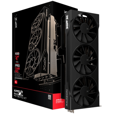 Видеокарта XFX Swift AMD Radeon RX 9070 XT Triple Fan 16GB GDDR6 256-bit HDMI 3x DP, SI ONLY, RX-97TSWF3BC