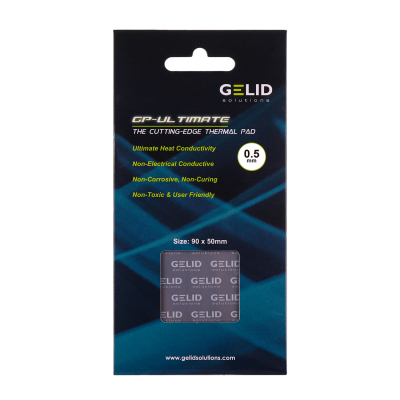 Термопрокладка, heatsink compound, Gelid GP-Ultimate, 90x50x0.5mm, 3.2g/cm3