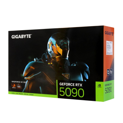 Видеокарта Gigabyte RTX 5090 WINDFORCE OC (32 Gb, HDMI/3DP, GDDR7/512-bit, GV-N5090WF3OC-32GD)