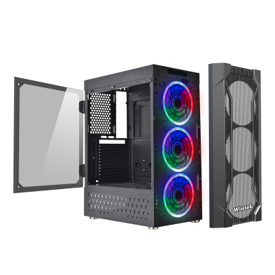 Корпус Wintek Rainbow K106 TG, ATX/Micro ATX, USB 1*3.0/2*2.0, 0,45 mm, 3*12cm SR Rainbow fan Корпус Wintek Rainbow K106 TG, ATX/Micro ATX, USB 1*3.0/2*2.0, 0,45 mm, 3*12cm SR Rainbow fan