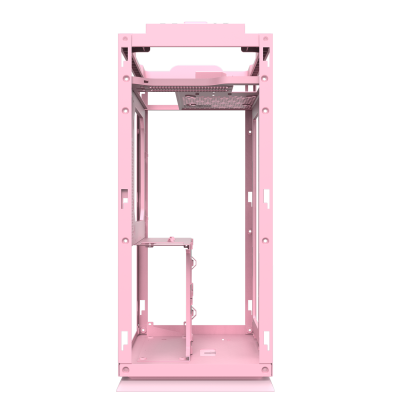 Корпус ПК без БП DarkFlash DLH21 PINK <ITX, 1x3.5, 2xUSB 3.0, 1xType C, 238.8*175*412mm >