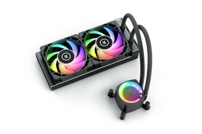 Жидкостная система охлаждения EKWB EK-NUCLEUS AIO CR240 LUX D-RGB Black, 2x120mm Socket Intel/AMD