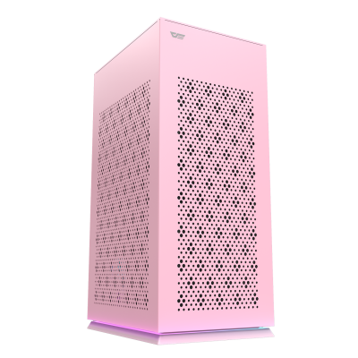 Корпус ПК без БП DarkFlash DLH21 PINK <ITX, 1x3.5, 2xUSB 3.0, 1xType C, 238.8*175*412mm >