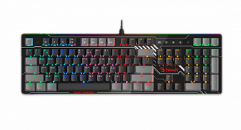Клавиатура игровая Bloody B808N <FRGB-LED, USB, мех клавиатура переключателями>