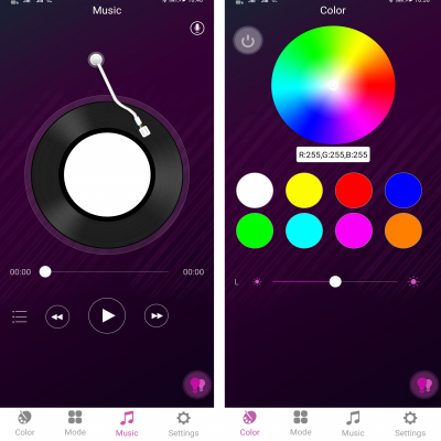 Набор декоративных LED панелей Hexagon Light 10 шт. (управление со смартфона)