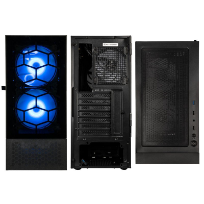 Корпус ПК без БП Kolink Observatory MX Glass ARGB Midi Tower Case - Black