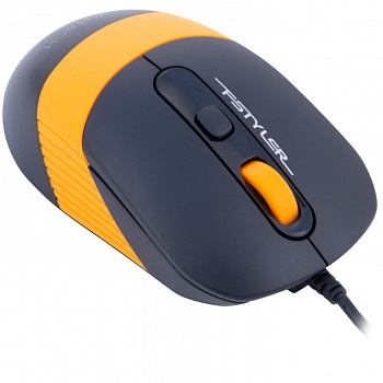 Мышь A4tech Fstyler FM10-ORANGE Fstyler оптическая USB 1600DPI