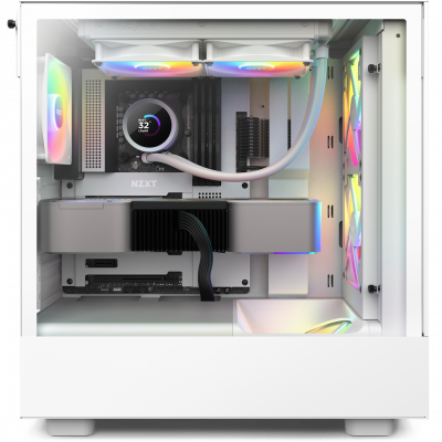 Жидкостная система охлаждения NZXT Kraken 240 RGB <2x120mm RGB, 1.54” LCD Display, white> Жидкостная система охлаждения NZXT Kraken 240 RGB <2x120mm RGB, 1.54” LCD Display, white>