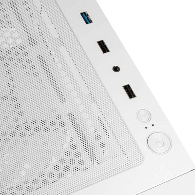 Корпус ПК без БП Kolink Observatory HF Glass ARGB Midi Tower Case - White