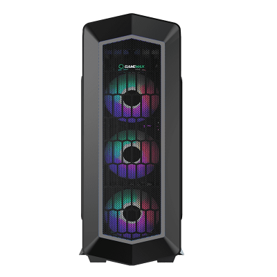 Корпус ПК без БП GameMax Asgard FRGB G516 <ATX, 4x120mm, USB2.0x2, USB3.0x1, HDAudio, 400x185x470mm>