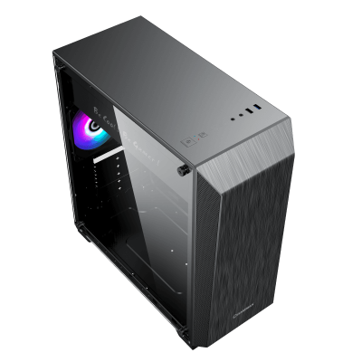 Корпус ПК без БП GameMax Nova-N5 <FF:MidTower, MB:ATX, USB2*1, USB3*1, 370*184*412, 0.5mm>