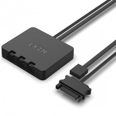 Вентилятор для корпуса NZXT F120RGB DUO + контроллер (3-pack) белый