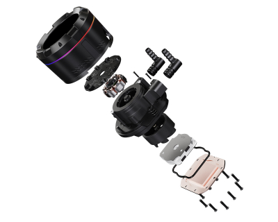 Водяное охлаждение для процессора ID COOLING SL240 XE ( lcd-экран ) black