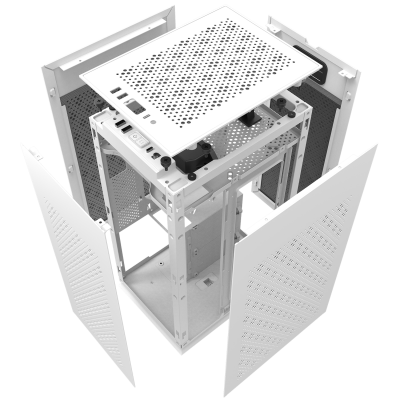 Корпус ПК без БП DarkFlash DLH21 WHITE <ITX, 1x3.5, 2xUSB 3.0, 1xType C, 238.8*175*412mm >