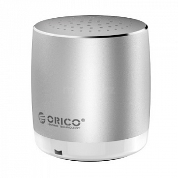 Портативный Bluetooth-динамик ORICO BS16-SV <3W, 45g, Bluetooth 4.2, 36*36*40mm>
