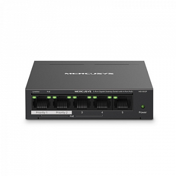 Коммутатор PoE+ GbE  5-портовый Mercusys MS105GP