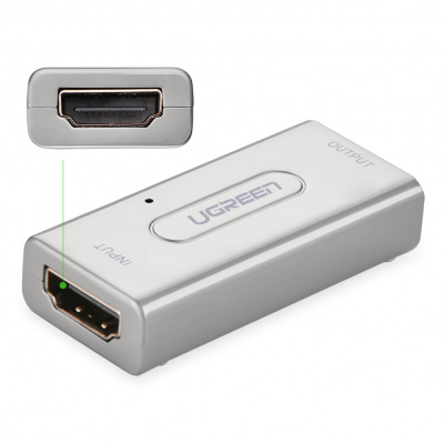 Усилитель видео сигнала HDMI Ugreen 40265 <SILVER, усиление до 45М; 40265>