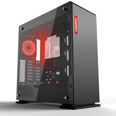 Корпус ПК без БП GameMax M(9)909 Vega Black Temp Glass <ATX, 1х120mmRGB,5x3,5, 4x2,5, HD210x516x491>
