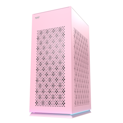 Корпус ПК без БП DarkFlash DLH21 PINK <ITX, 1x3.5, 2xUSB 3.0, 1xType C, 238.8*175*412mm >