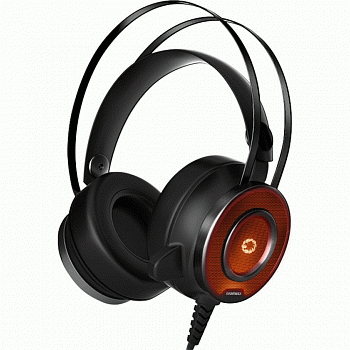 Наушники+микрофон игровые GameMax G200 Headset <20Hz-20kHz, 32 Om, 108dB (1KHz), 2.5m, 3.5 mmX2+USB>