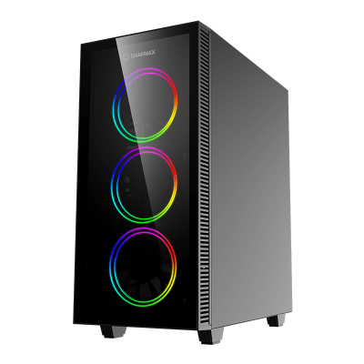 Корпус ПК без БП GameMax Draco XD <ATX, 3x120ARGB, USB2.0x1, USB3.0x1, HD Audio, 415x464x210mm>