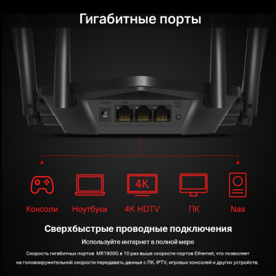 Маршрутизатор беспроводной AC1900 GbE Mercusys MR1900G