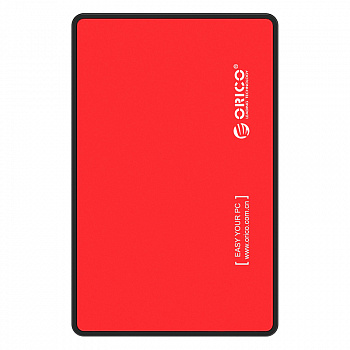 Внешний корпус HDD 2.5" ORICO 2588US3-V1-RD-EP <USB3.0, SATA III, кабель 60см, до 2ТБ, RED>