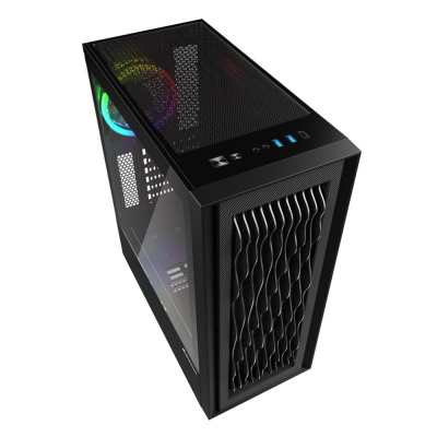 Корпус ПК без БП Sharkoon RGB WAVE <ATX, 2x3.5, 5x2.5,2xUSB 3.0, 1xTypeC, Audio, 403*200*456mm>