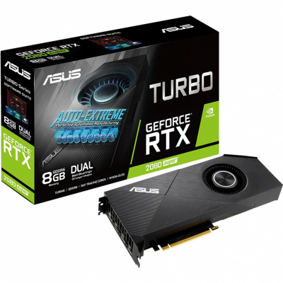 Видеокарта Asus PCI-E TURBO-RTX2080S-8G-EVO <GDDR6, HDMI, 3xDP GeForce RTX2080 Super>