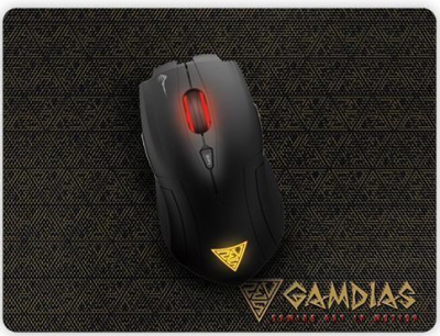 Мышь+коврик GAMDIAS DEMETER E1 <3200 CPI, 125Hz, USB, 1.5m, коврик 119,3*63,5*4,3mm>