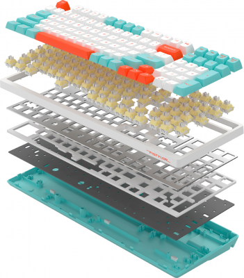 Клавиатура механическая A4tech Fstyler FS300 Panda Snorkeling <USB>