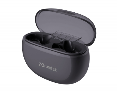 Наушники TWS A4tech 2Drumtek B25-AshGrey <BT v5.2, 20kHz, 102dB, Наушник: 40mAh , Кейс: 380mAh>